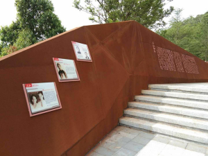 武山耐候钢挡土墙